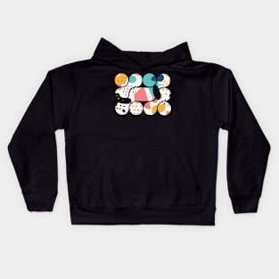 Abstract Shapes in Pastel Colors Kids Hoodie